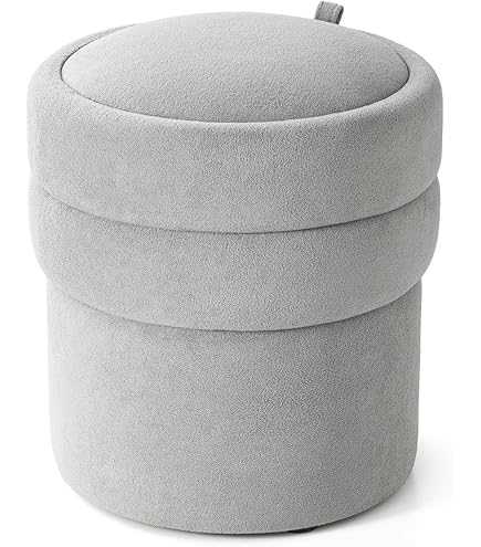 Amazon｜umbra WOODROW 収納スツール ホワイト/ナチュラル 持ち